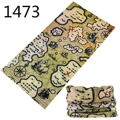 1401-1450 Magic Scarf Outdoor Sports Bicycle Headband Bike Cycling Bandana Neck Tube Warmer Bandanas Scraf Men Hiking Headband