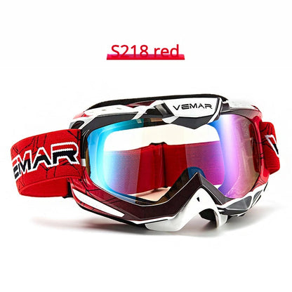 VEMAR Detachable Motorcycle Helmet Goggles Cycling Glasses Man Windproof Dust-proof Motocross Face Mask Goggles Glasses Block UV