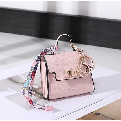 Mini Bag Pendant Small Keychain Case Bag Hanging Accessory Cute Earphone Storage Bag Pendant Keychain Bag Pendant Decoration