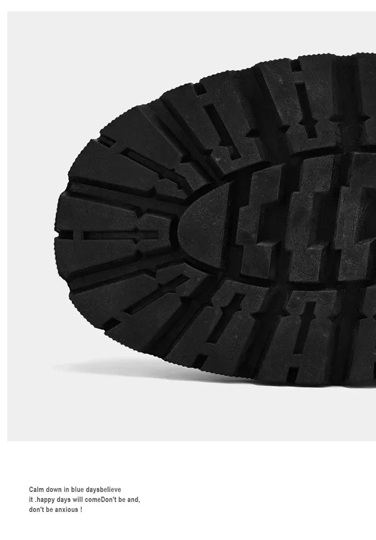 2024 New Men's Shoes High-top Leather Boots Men's Casual Fashion  Boots Retro All-match Work Shoes Fashion Desert Boots