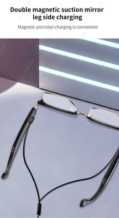 Ola Esporte Bluetooth Smart Glasses Automatic Adjustment AI Voice Music Eyewear Waterproof Call Eyeglass For Anti-blue Light New