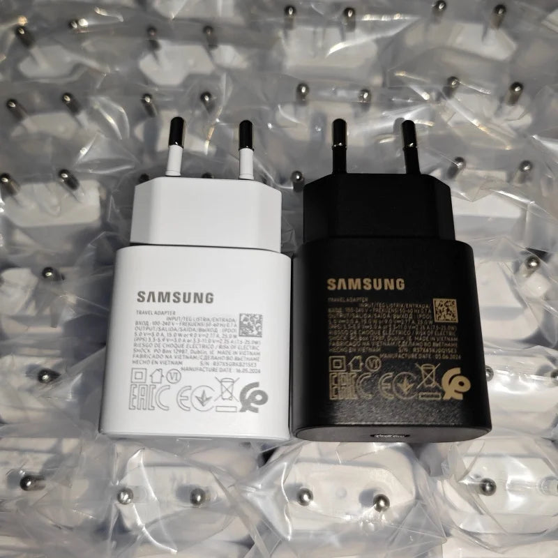 SAMSUNG 25W Charger 45W Adapter PD Type C Super Fast Charging Samsung Galaxy S26 S25 S24 S23 S22 Ultra A54 A34 Power Chargeur EU