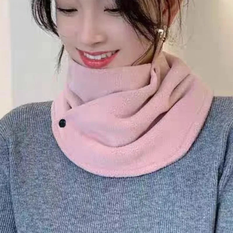 1pc Winter Thickened Fleece-Lined Neck Gaiter - Unisex Windproof Warm Scarf for Cycling & Outdoor, Men Women Winter Neck Warmer