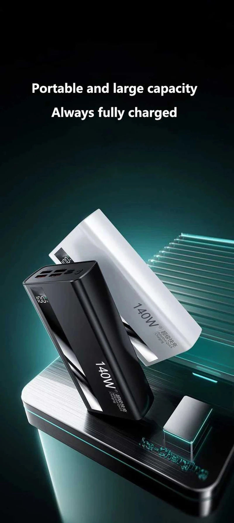 Lenovo 500000mAh Wireless Magnetic Power Bank PD22.5W Super Fast Charging External Battery for Magsafe For iPhone Huawei Samsung