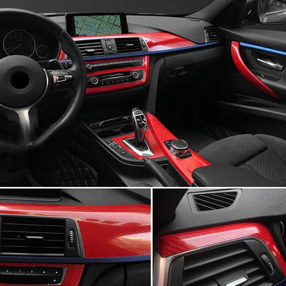 7D Carbon Fiber Vinyl Wrap Foil Car Adhesive Vinyl Film for Car Stickers Black High Glossy Red Waterproof Motorcycle Accessories