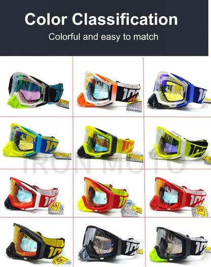 Men Motorcycle Glasses Dirt Bike MX Goggles Anti-fog HD Lens Motocross Enduro Sunglasses Windproof Ski Goggles Factory Wholesale