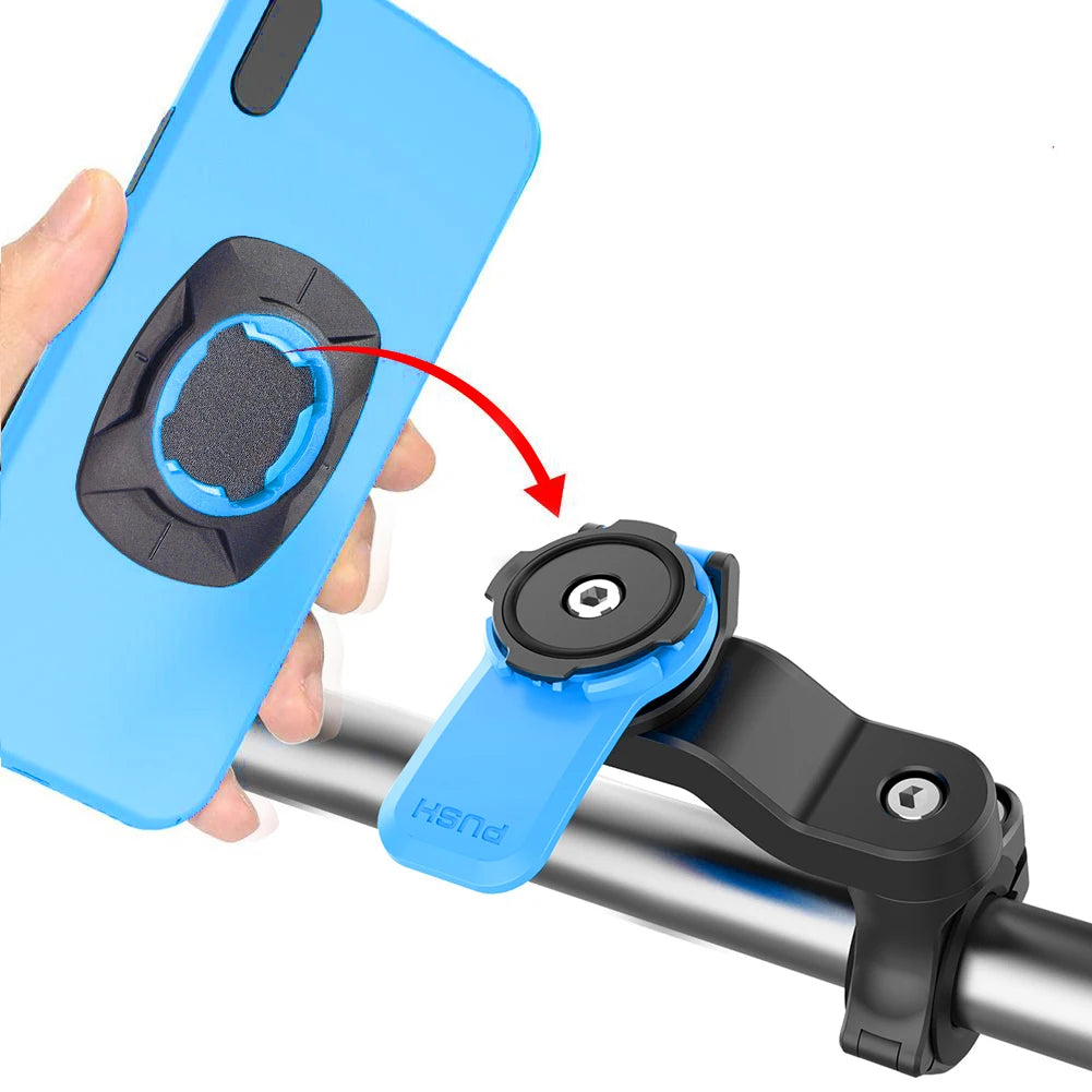 Motorcycle Bike Phone Holder Phone Bracket Vibration Damper Bike Handlebar Navigation Support for 4.7-7.2'' Phone