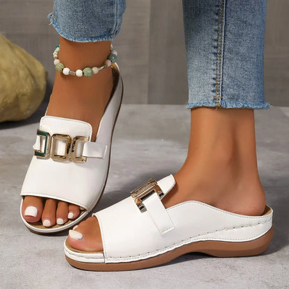 2025 Women Slippers Casual Flat Open Heel Shoes Lightweight Comfortable Sports Slippers Fashion Designer Sandals Slides Women