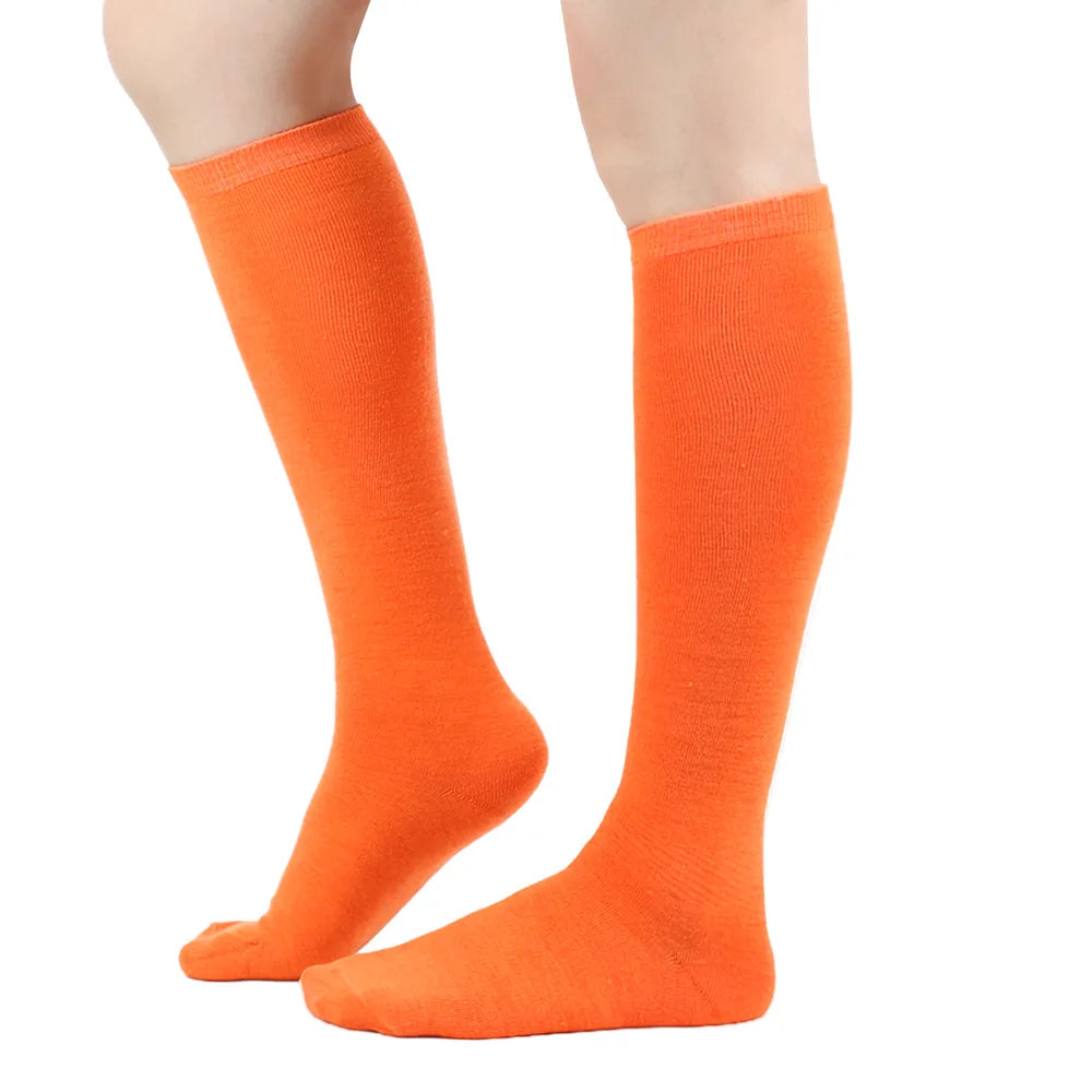 Middle Tube Sock Women Striped Knee High Ladies Japanese Harajuku College Style Cotton Summer Calf Sock Black White Female Gift
