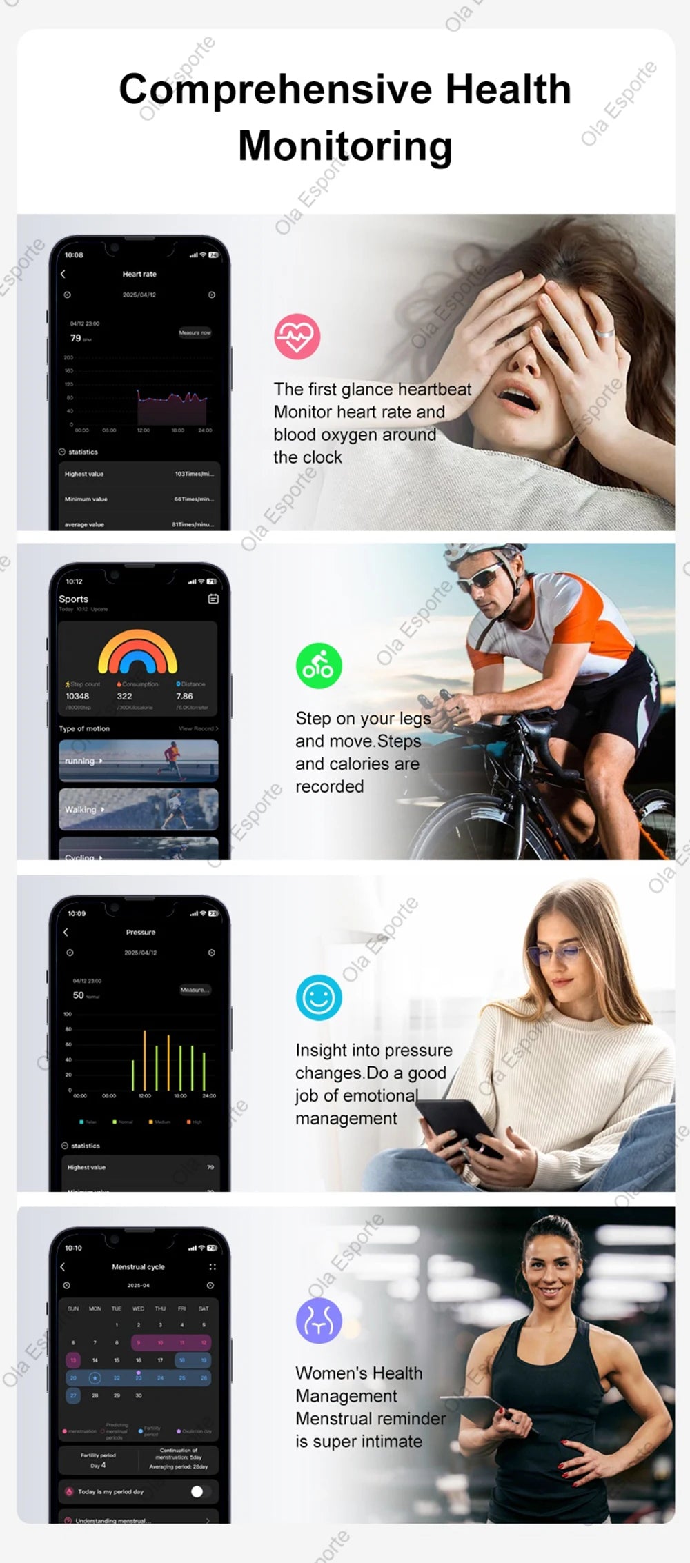 2025 Smart Ring Gesture Control Wireless Bluetooth Heart Rate Blood Pressure Monitor 5ATM Waterproof Health Smartring Men Women