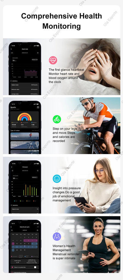 2025 Smart Ring Gesture Control Wireless Bluetooth Heart Rate Blood Pressure Monitor 5ATM Waterproof Health Smartring Men Women
