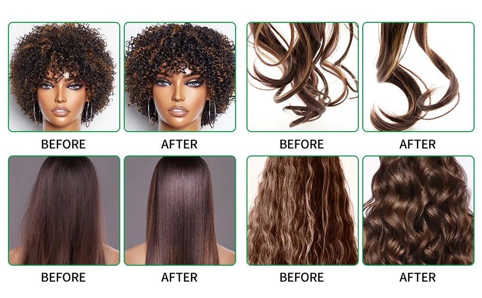 2 IN 1 Wig Shampoo Wig Care Solution Detangle Leave-in Conditioner Spray For Synthetic Lace Front Glue Remover Hair Wax Stick