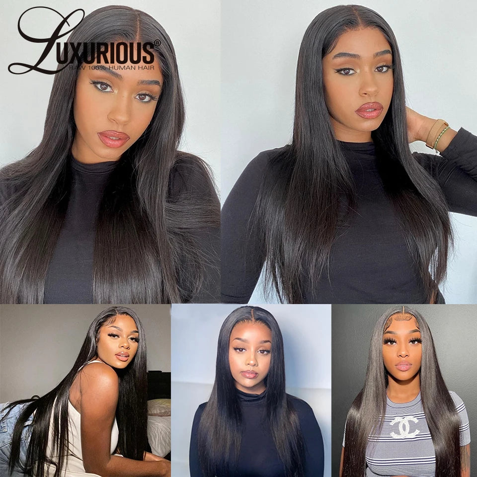 360 Lace Front Human Hair Wigs For Saudi Arabia Client DHL Shipping Bone Straight Full Lace Human Hair Pre Plucked 150% Density