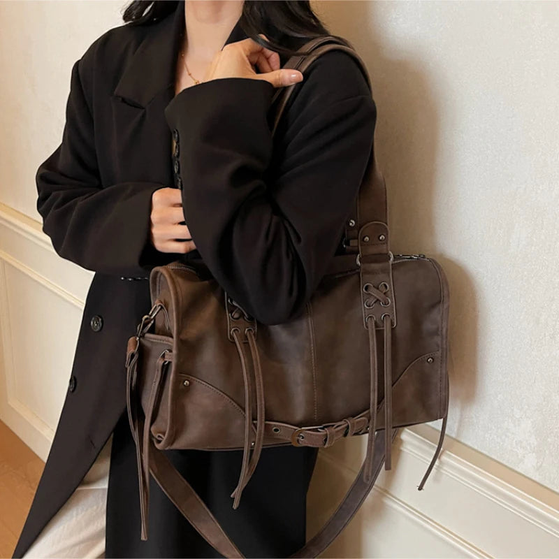 Nylon Women's Commuter Tote Bag Minimalist Large-capacity Tote Bag Ladies Multi-layer Waterproof Computer Shoulder Nylon Handbag