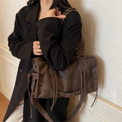 Nylon Women's Commuter Tote Bag Minimalist Large-capacity Tote Bag Ladies Multi-layer Waterproof Computer Shoulder Nylon Handbag
