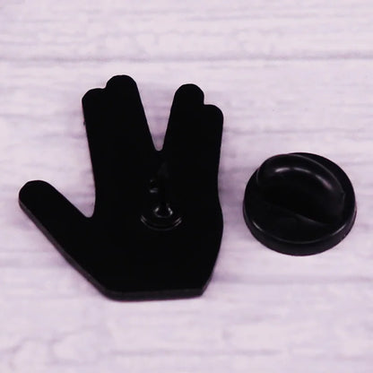 Rainbow Vulcan Salute Enamel Pin LGBTQIA+ Pride Brooch Star X Trek Badge Backpack Decoration Jewelry Accessories