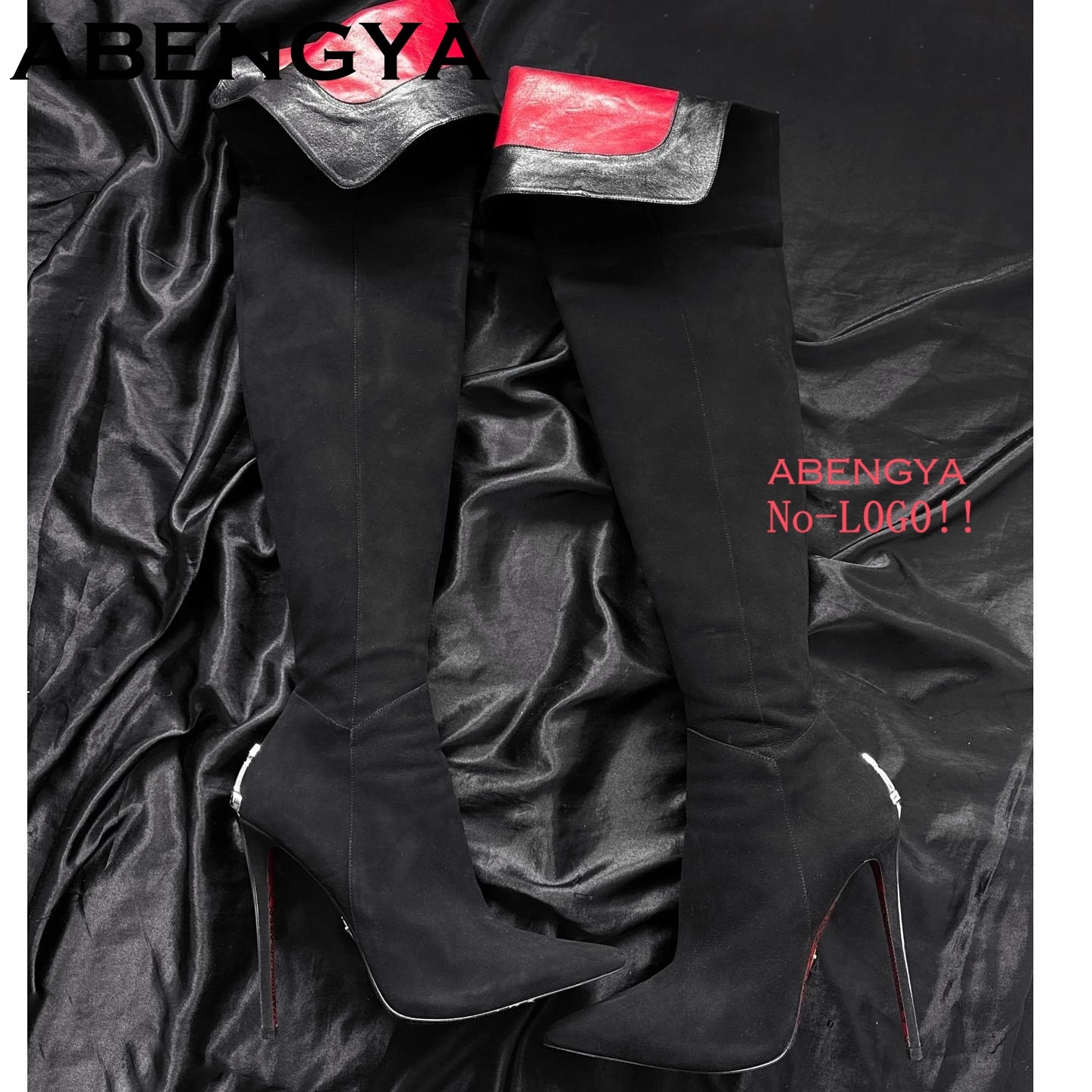 2025 Autumn Winter Fashion Pointy Toe Thin High Heels Long Boots Women Suede Leather Knee-High Boot Sexy Slim Knight Botas Mujer