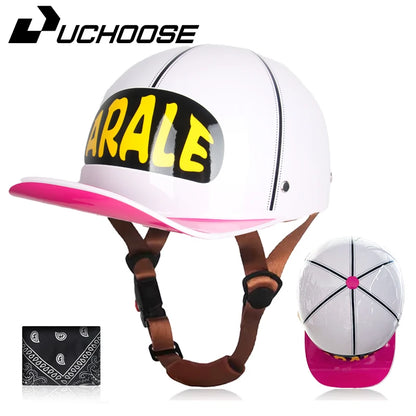 Adult Open Face Summer Retro Motorcycle Vintage Half Helmet Baseball Cap Helmets Children Riding Motocross Men Women