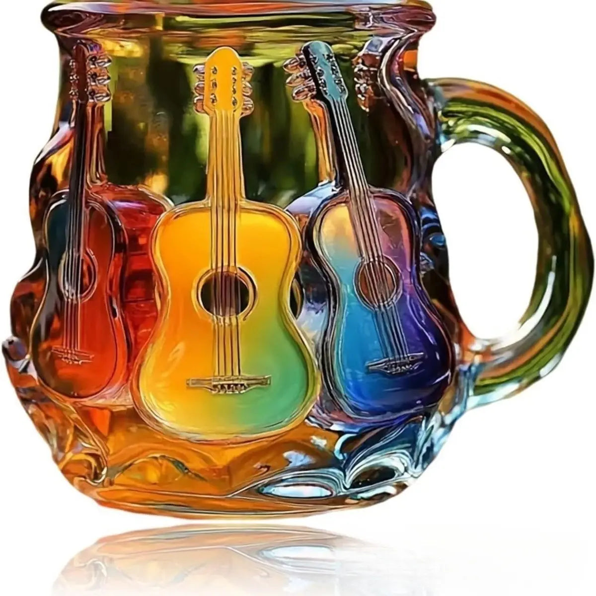 Guitar Coffee Mugs Glasses Novelty Music Note Cup Latte Milk Hot Cocoa Beverages cup Guitar Mug Novelty Music Themed Mug Cups