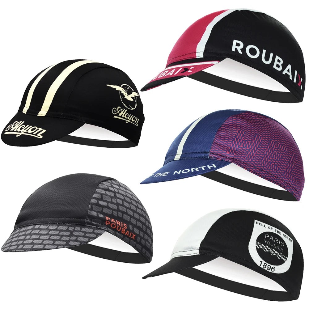 Retro Men's Cycling Caps Outdoor Sports MTB Road Bicycle Hats Unisex Breathable Quick Dry