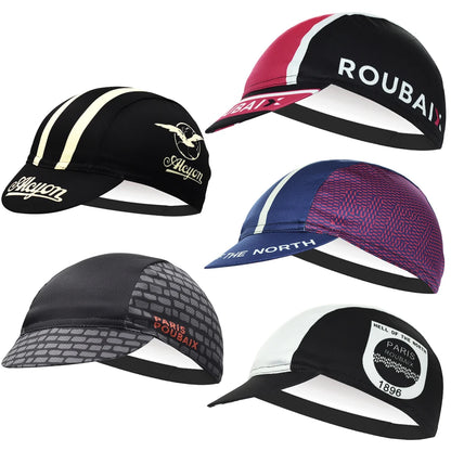 Retro Men's Cycling Caps Outdoor Sports MTB Road Bicycle Hats Unisex Breathable Quick Dry
