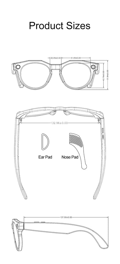 2026 New 8K HD AI Smart Glasses Men Chat GPT 800MP Camera Bluetooth Call AI Translation Voice Assistant Control Sunglasses Women