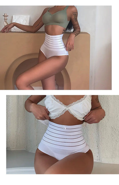 TERMEZY High-Rise Women's Briefs Body Shaping Panty Sexy Plus Size Underwear Seamless Butt Lifter Panties Breathabl Underwear