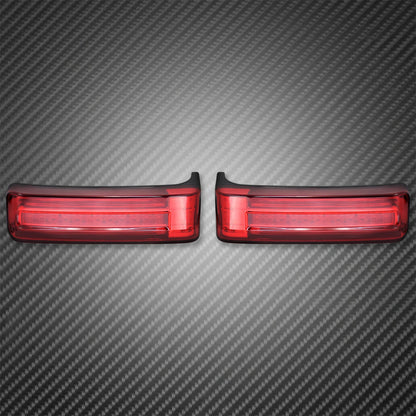 2xMotorcycle LED SaddleBag Turn Lamp Light Run Brake Light For Harley Touring Street Glide Road King FLHR Limited CVO 2014-2022