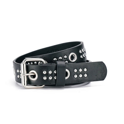 New Fashion New Bronze Bullet Belt Metal Belt Men And Women Punk Hardware Jeans Belt Y2K Belt Designer Belt Women's Belt