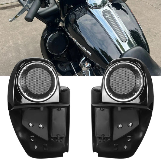 Motorcycle Lower Vented Fairing 6.5" Speakers Boxes Pod For Harley Touring Road Glide Electra FLHX FLTRX FLHTK 2014-2024