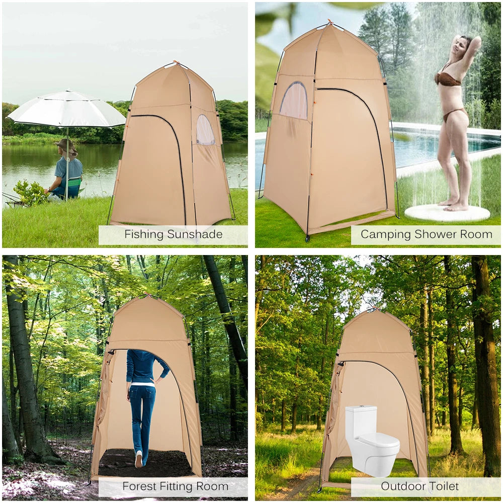 Portable Outdoor Shower Bath Changing Fitting Room Tent Shelter Camping Beach Privacy Toilet photography tent Camping Tent