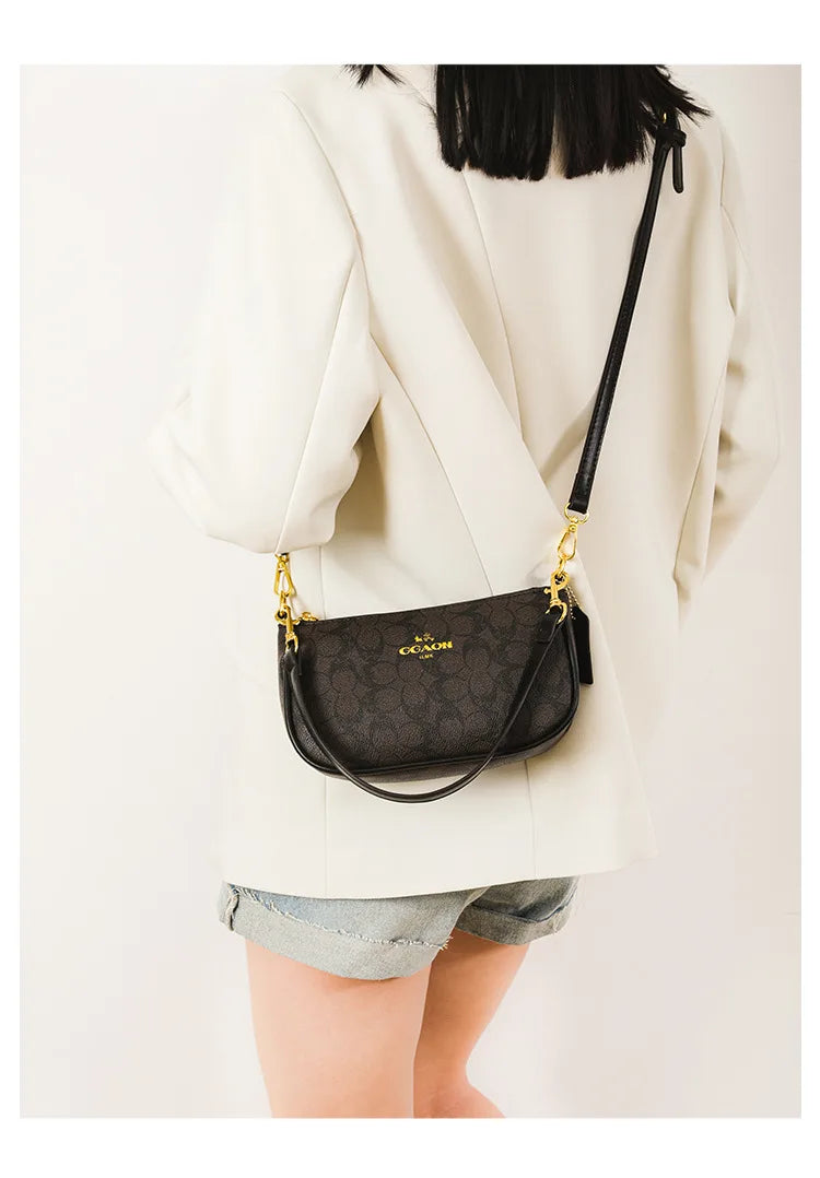 Classic Vintage Ladies Crossbody Handbag High-End Women's Underarm Shoulder Bag Elegant Designer Leather Messenger Bag For Women