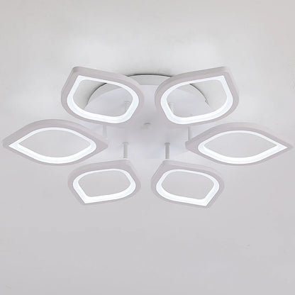 Modern Ceiling Lamp Indoor Acrylic Lustre For Bedroom Living Dining Room Kitchen Led Chandelier RC Dimmable Pendant Light Decor