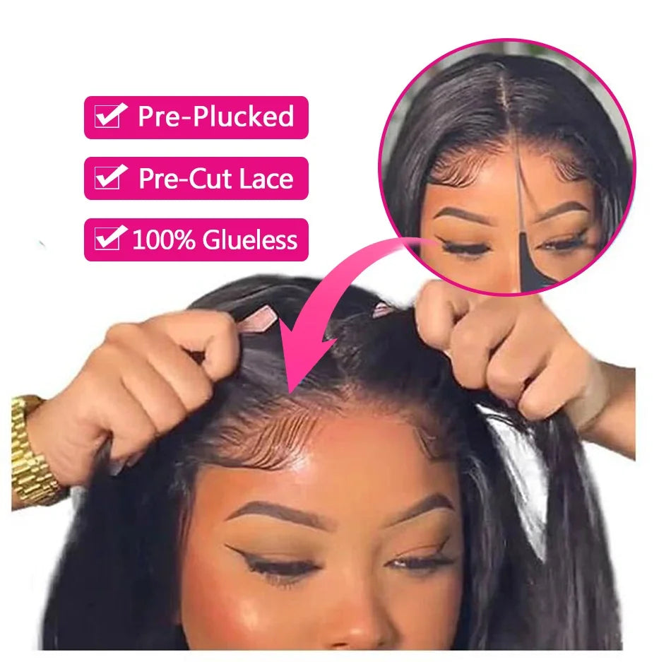 40 Inch Wigs 100% Human Hair 13x4 Hd Iace Frontal 13x6 Hd Brazilian Lace Frontal Wig 200% Density Straight Hd Transparent 13x4 Wigs