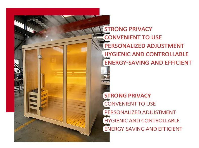 Customizable 2 Person Mini Infrared Sauna Hemlock Wood Low EMF Far Infrared Heaters for Home Detox Health Relaxation