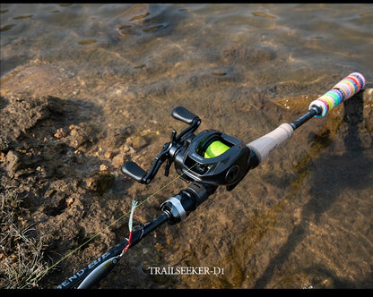 Huidiao TRAILSEEKER D1 Ultralight DC Baitcasting Reel 155g BFS Baitcaster 7.2:1 Zero Backlash 5+1BB for Bass Finesse Fishing