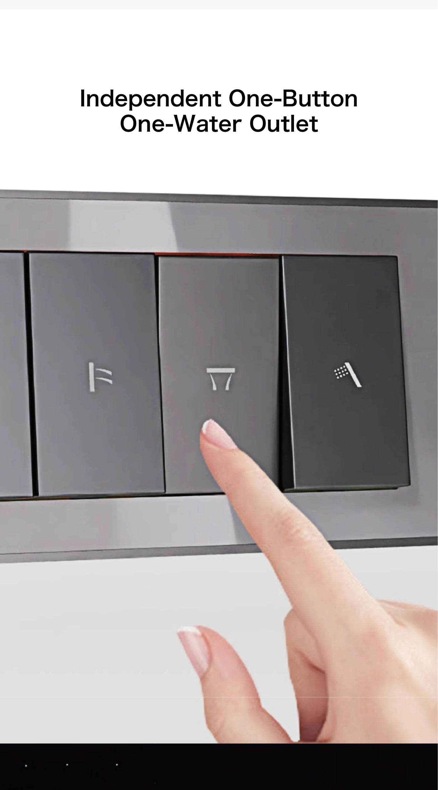 Gun gray brass luxury LED digital display constant temperature shower system embedded ceiling hot and cold water bathroom mixer