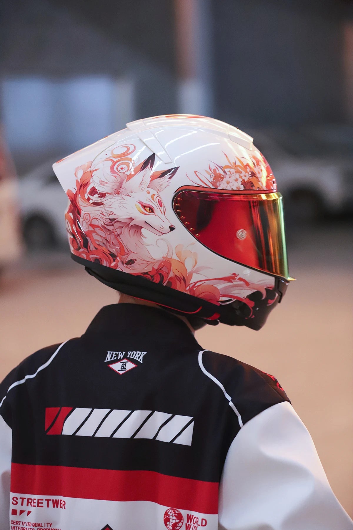 MKAN Full Face Motorcycle helmet Gumiho  helmet Riding Motocross Racing Motobike Helmet