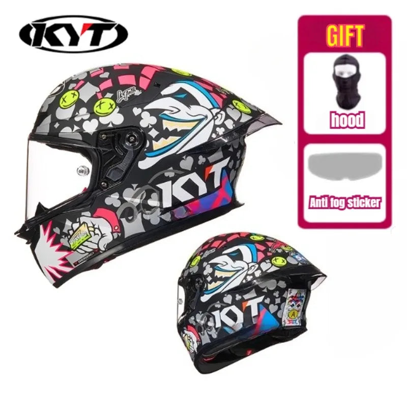 KYT TT TT-REVO NEW Moto Helmet Full Face Helmet Racing Helmet Anti-Fog Off Road Lightweight Capacete Motocross Casco Moto Casque