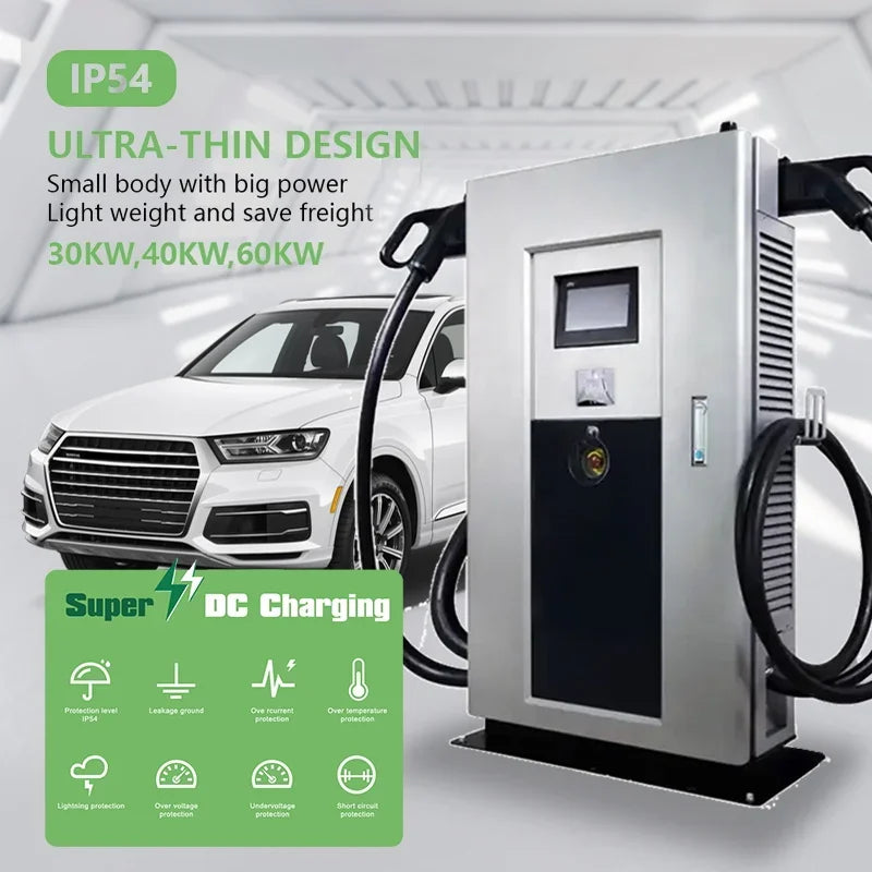 Car Charging Station 20kw Level 3 Customized Electric Bus Charger 30kw 50kw 60KW 100KW 120KW Fast DC EV Car Charging Station