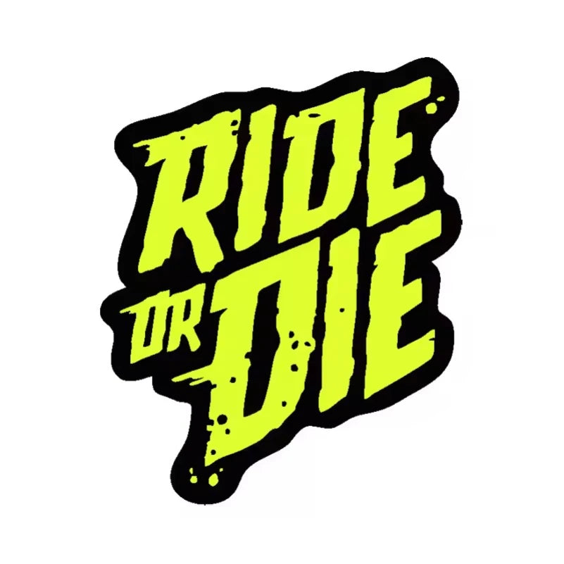 Ride or Die Bike Frame Stickers Bicycle Top Tube Waterproof Decals for MTB Bicycle Decorative Frame Bike Motorcycle Accessories