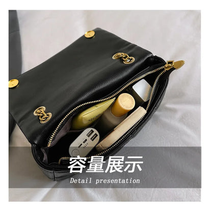 2025 New Luxury Diamond Quilted Chain Bag Women Fashion Crossbody Shoulder Bag For Commute