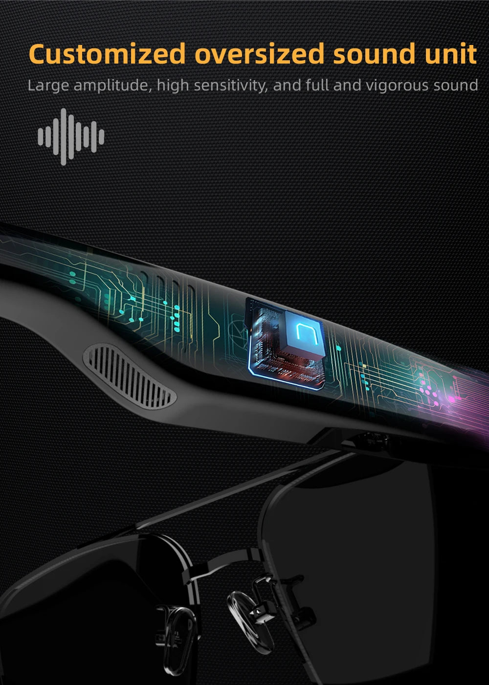 SG11 PRO Sunglasses Smart Wireless Bluetooth Glasses for Fashion Anti-Blue Light Glasses with Music Playback And Phone Answering