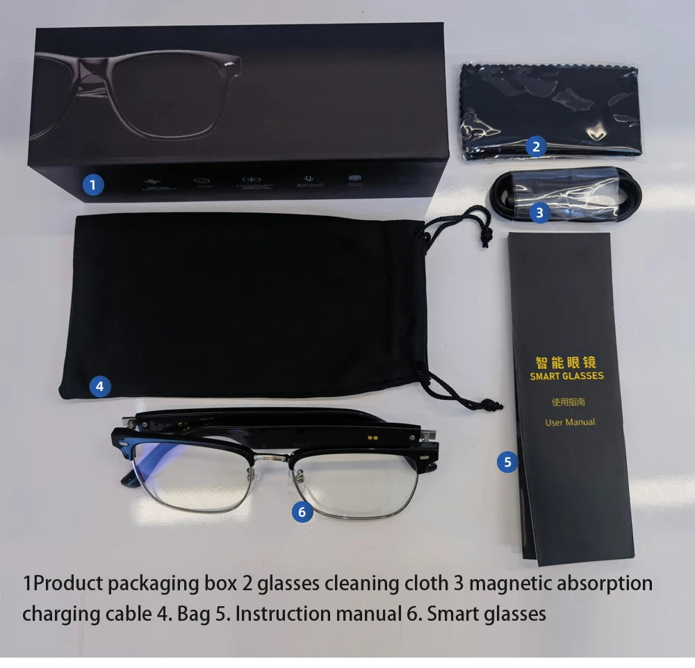 E13 Waterproof Cycling Glasses,Bluetooth Smart Glasses,Audio Call,Music,Bluetooth Headset,Sunglasses, Anti-blue Light Glasses