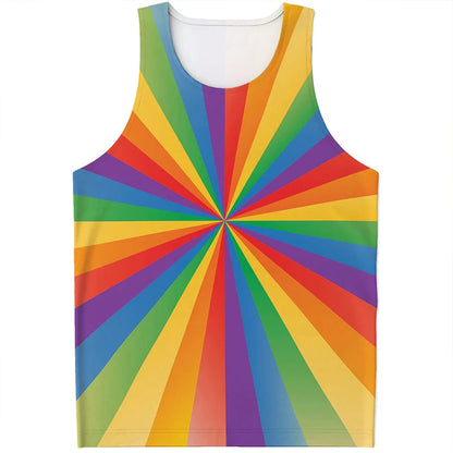 Rainbow LGBT Pride Pattern Tank Top Summer Fashion Colorful Men Women 3D Printed Sleeveless T Shirt Casual Harajuku Loose Vest