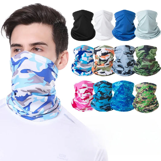 Summer Cycling Face Mask Motorcycle Balaclava Mask Uv Protection Scarf Men Women Bandana Neck Cover Outdoor Fishing Hiking Golf
