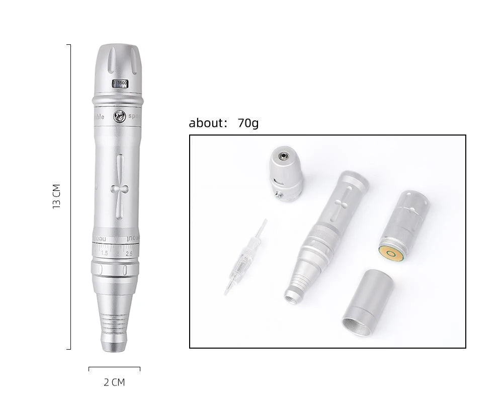 New Wireless PMU Tattoo Machine Permanent Makeup Microblading Eyebrow Lip Eyeliner Professiona Rotary Tattoo Pen Gun Kit