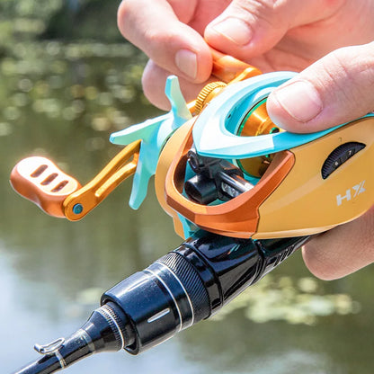 BILLINGS Baitcaster Reel,Ultralight Baitcasting Fishing Reel,7.2:1 Gear Ratio,Metal Spool,Max Darg 6KG,for Freshwater Saltwater
