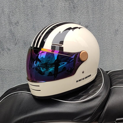 ORZ-806 Motorcycle helmet retro cruise motorcycle full helmet personalized lens ABS material