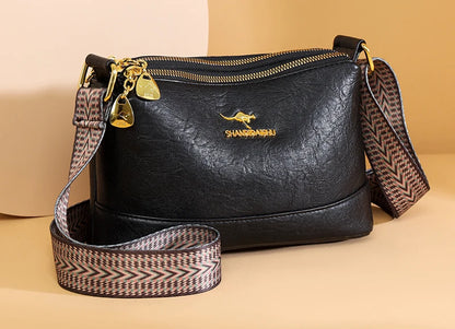 100% Cow Leather High Quality Handbag Purse Women Bag Trend Luxury Designer Shoulder Crossbody Sac Ladies Branded Fashion Totes